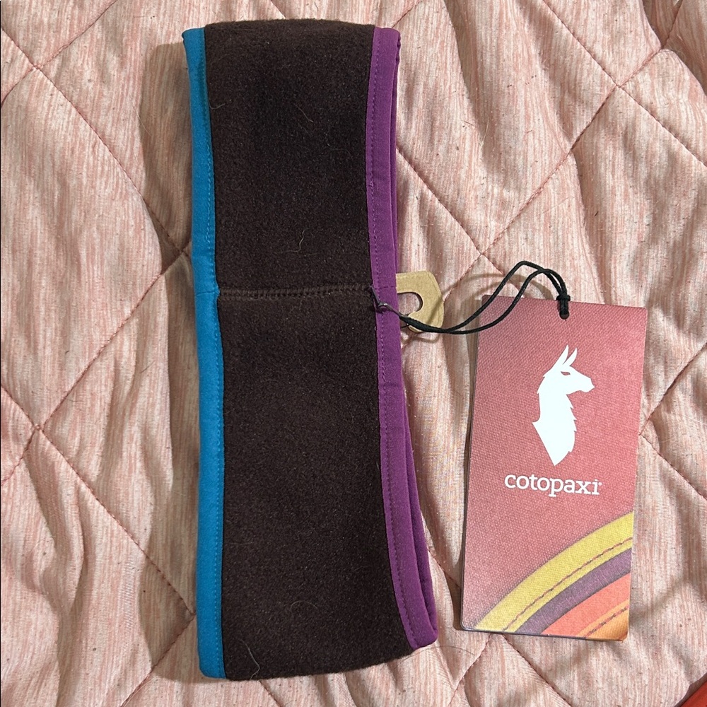 Cotopaxi Black, Blue, and Purple Fleece Headband